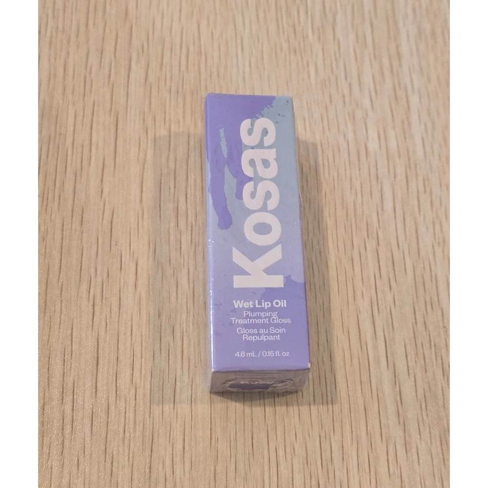 Kosas Wet Lip Oil Gloss Plumping Peptide Lip Treatment Gloss Jellyfish Size NIB